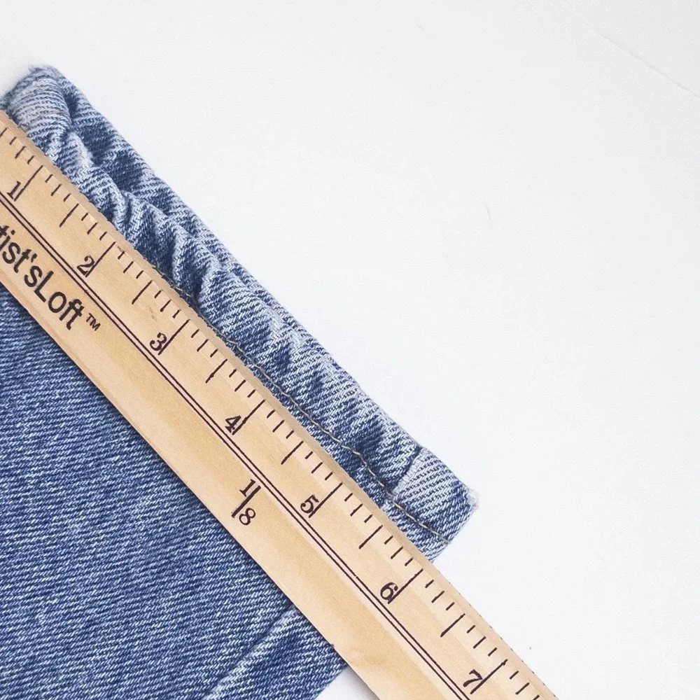 Vintage 90s Lee High Rise Denim Jeans Medium‎ Wash Kids Size 8